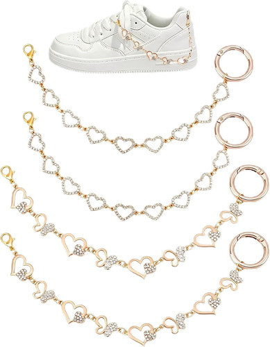 Perlen schuhketten goldene - schuhketten,